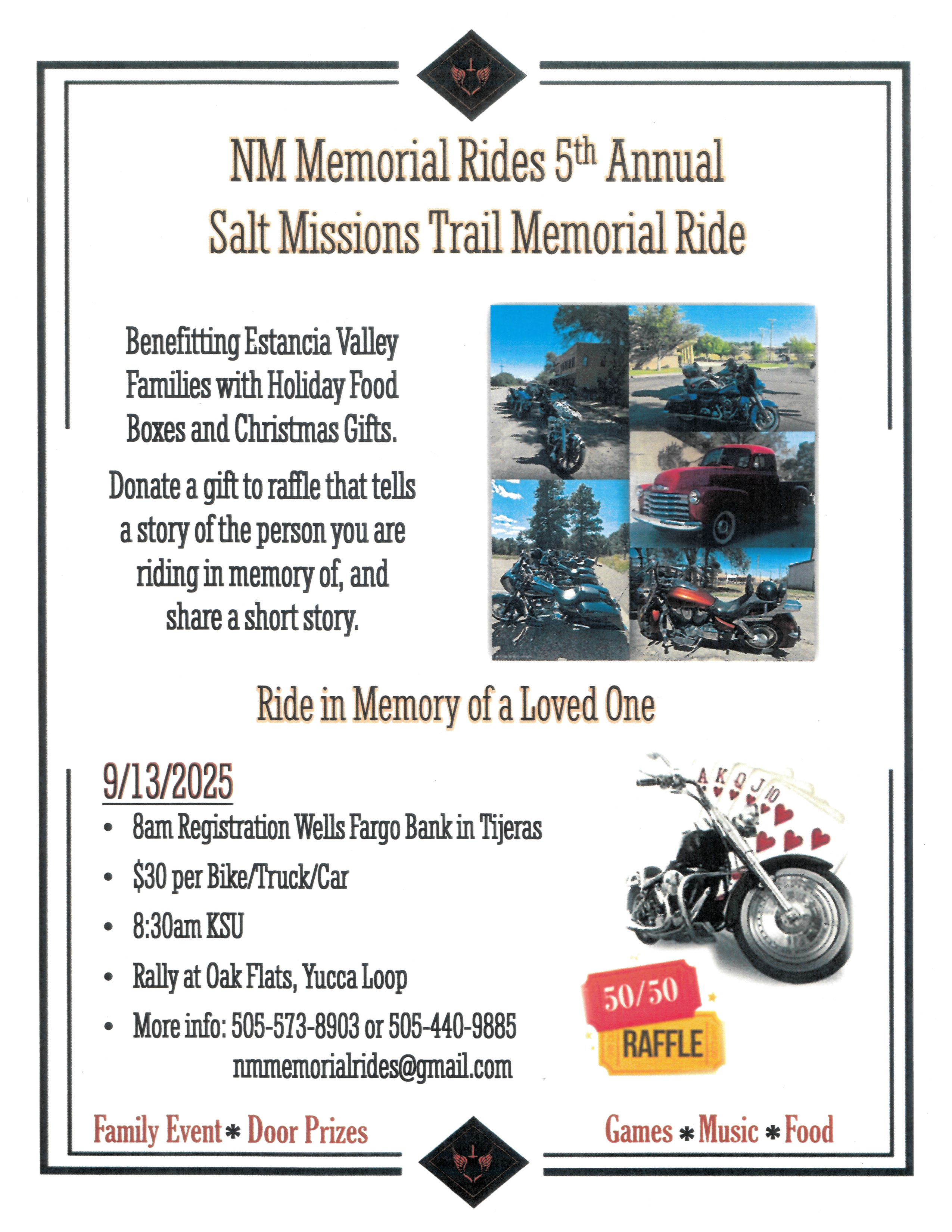 Salt Mission Trail Memorial Ride image